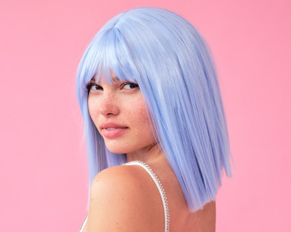 Pastel Blue Wig Bachelorette Party Decorations Wiggin Out