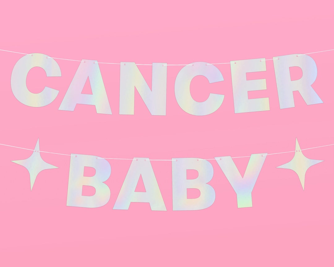 "Aries Baby" 5ft Iridescent Foil Birthday Banner - Zodiac Horoscope Party Decor, Pre-Strung For Easy Setup
