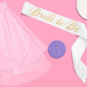 Bride Veil and Sash Kit Bride Veil and Sash Kit