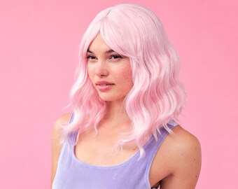 Pink top wig realistic