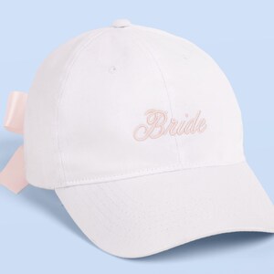 Bride Baseball Hat With Bow - Etsy display picture 2