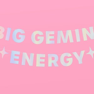 Xo, Fetti "Big Virgo Energy" Banner - Schillerndes Folienbanner 152 Cm Für Jungfrau Geburtstag