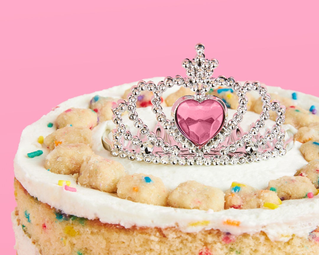 Mini Tiara Cake Topper - 1 Pc | Princess Birthday Supplies, Birthday ...