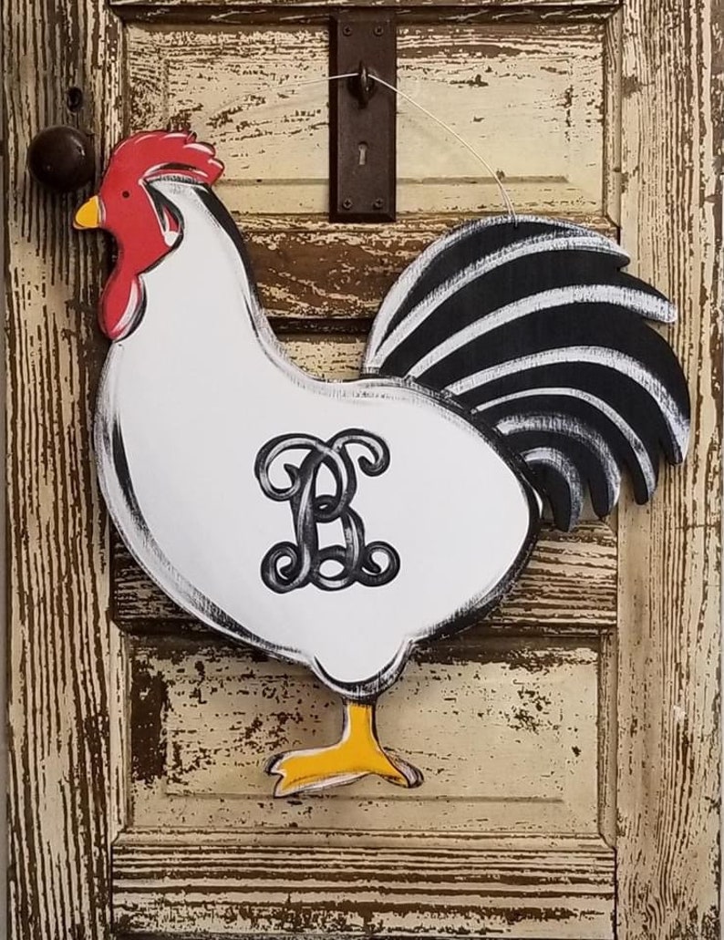 Rooster Door Hanger Etsy