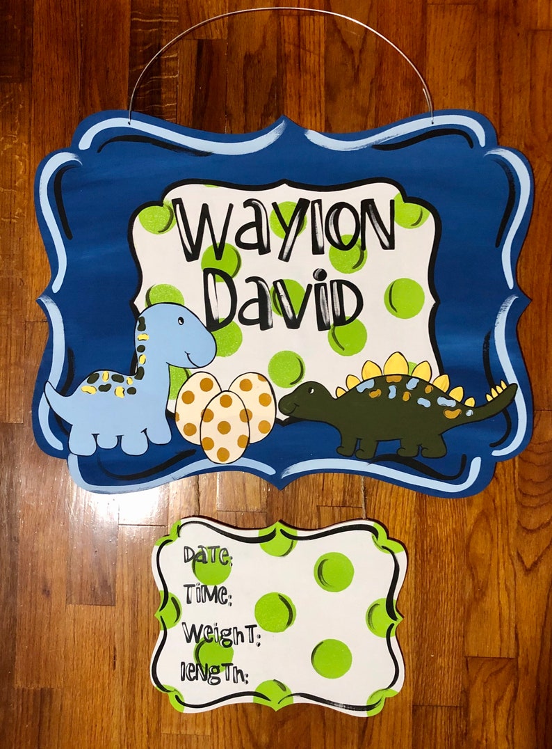 Dinosaur Hospital Door Hanger Etsy