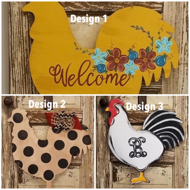 Rooster Door Hanger Etsy