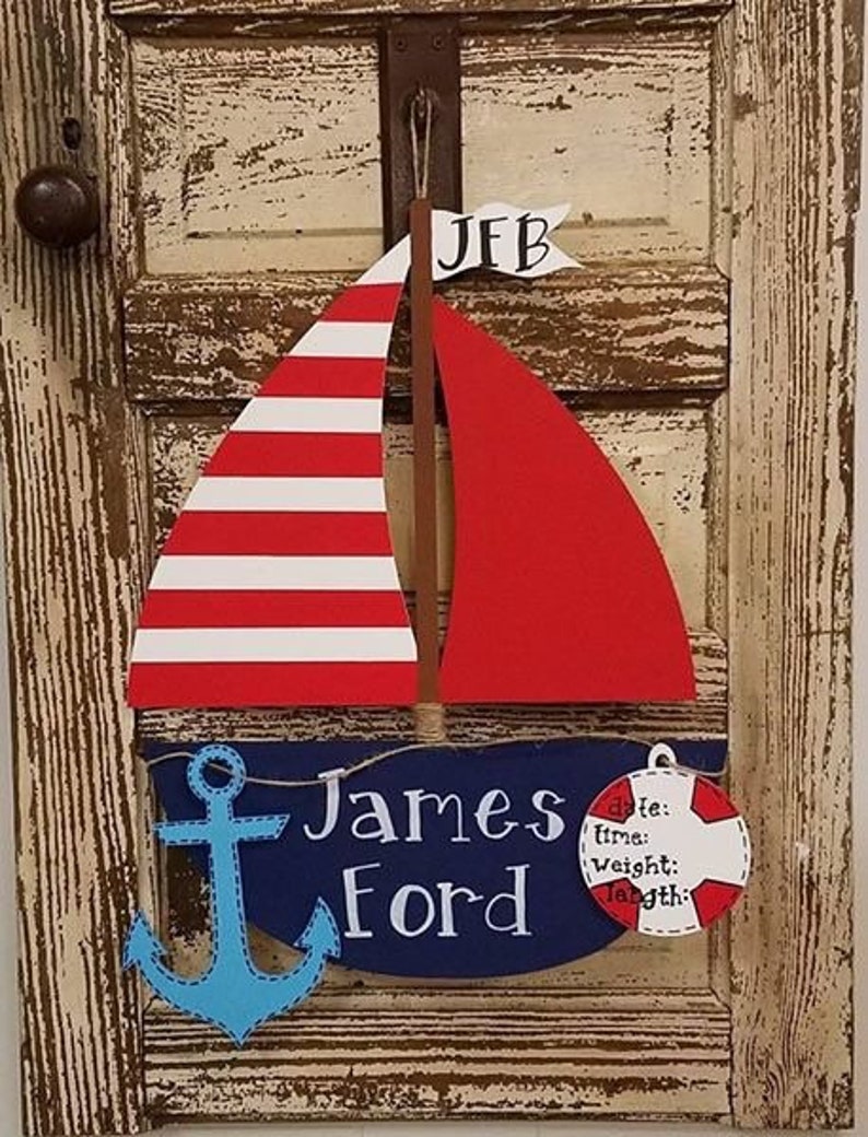 Nautical Ship Hospital Door Hanger Etsy