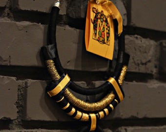 Elegant Tribal Necklace, African Necklaces, Boho, Bohemian Jewelry, Ancient Style, Ethnic Jewelry, Unique Statement, Rope Necklaces, Gift