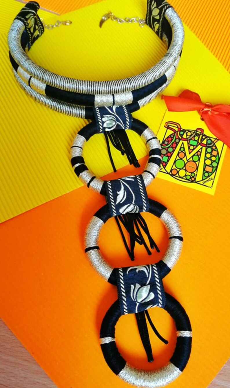 Black Gold Necklace African Necklace African Jewelry Etsy