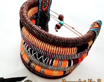 African Bracelet, Multilayer Bracelet, Cuff Bracelet, Colorful Bracelet, Bohemian Brecelet, Boho Bracelet, Gift for Woman, Multistrand