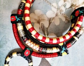 Collier ras de cou africain, collier ethnique, bijoux africains, collier femme, collier tendance, Urban Outfitters, cadeau de Thanksgiving