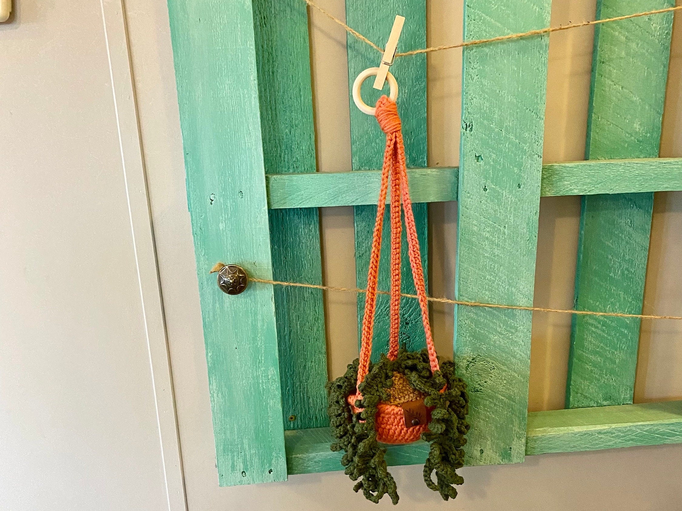 Crochet Hanging Plant Hanging Potted Plant Crochet Crochet Etsy