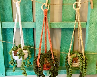 Crochet Hanging Plant: Handmade Boho Home Decor