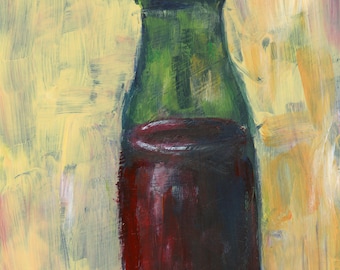 Original Acrylic Painting, 5x7 inch wall painting, room decor.