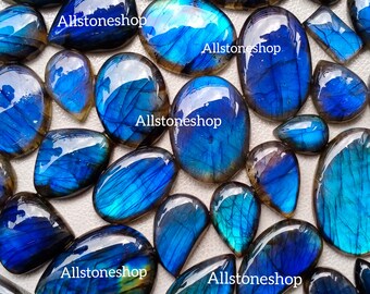 Labradorite Cabochon 36x26x7.3mm Natural Super Blue Labradorite Gemstone Cabochon Ca7 Rieki Healing Blue Labradorite Jewelry Supply