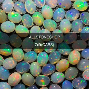 ethiopian opal - Opal - 7x9 mm, Opal Gemstone - ethiopian opal Gems - Flashy Opal - ethiopian opal Cabochon - Opal Stone - Loose Gemstone