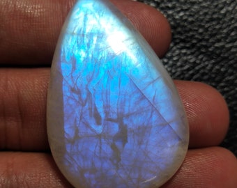 Blue Flashy, Natural Moonstone, AAA Moonstone, Loose Moonstone, Unique Moonstone, Moonstone Cabochon, Rainbow Moonstone, Moonstone Jewelry