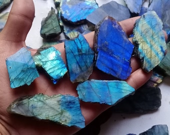 Multi Color Labradorite Rough: Stone for Jewelry Making, Craft Supplies