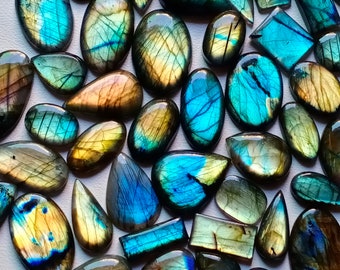 Labradorite, Pietra preziosa labradorite, Lotto all'ingrosso, Lotto labradorite, Pietra sciolta, Labradorite curativa, Labradorite a forma mista, Spedizione gratuita