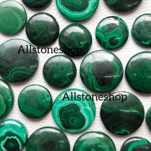 Malachite Round, Natural Malachite, Designer Malachite, Malachite Cabochon, Malachite Lot, Unique Malachite, Malachite Stone, Jewelry Making