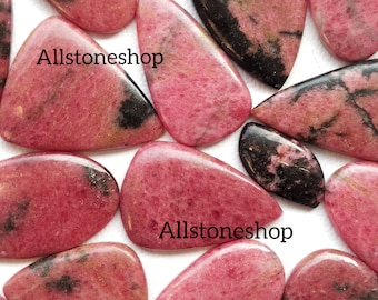 Rhodonite, Natural Rhodonite, Pink Rhodonite, Rhodonite Lot, Rhodonite Cabochon, Unique Rhodonite, AAA Rhodonite, Rhodonite Gemstone