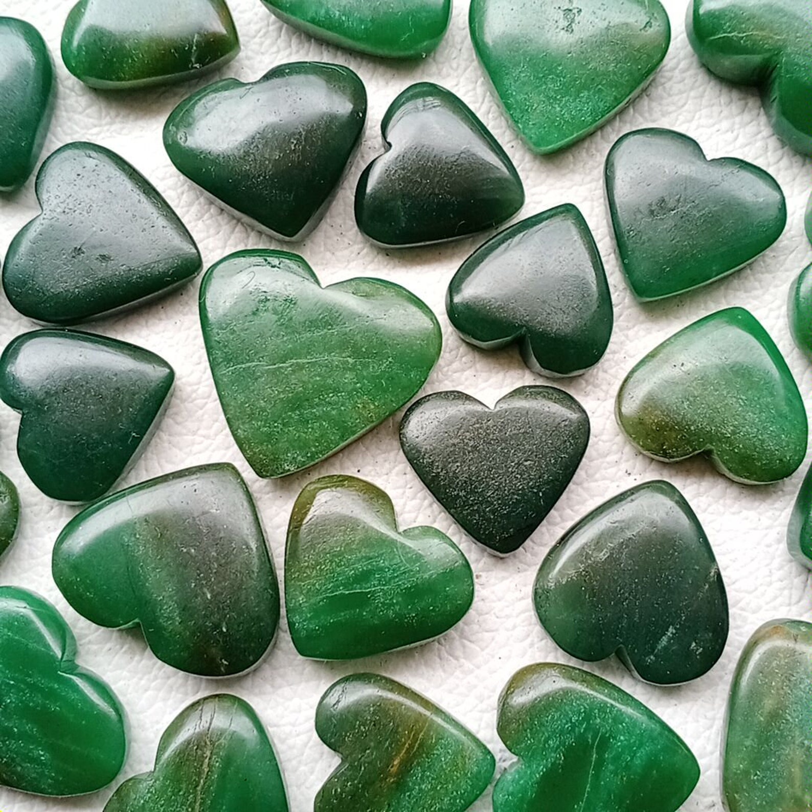 Green Jade Heart Shape Green Jade Heart Heart Gemstone Etsy