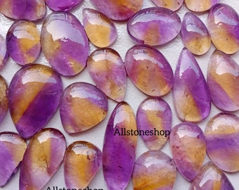 Ametrine Gemstone Lot – Chakra Healing Stone, Cabochons Craft Supply
