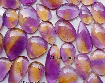 Natural Ametrine, Ametrine Lot, Ametrine Bulk, Ametrine, Ametrine Cabochon, Cabochon Lot, Jewelry Stone, Top Quality, Smooth Polished