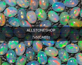 ethiopian opal - ethiopian opal Cab - Semi Precious - 7x5 mm - Opal Ring - ethiopian opal Cabochon - Opal Gemstone - Hand Polish - Opal Gems
