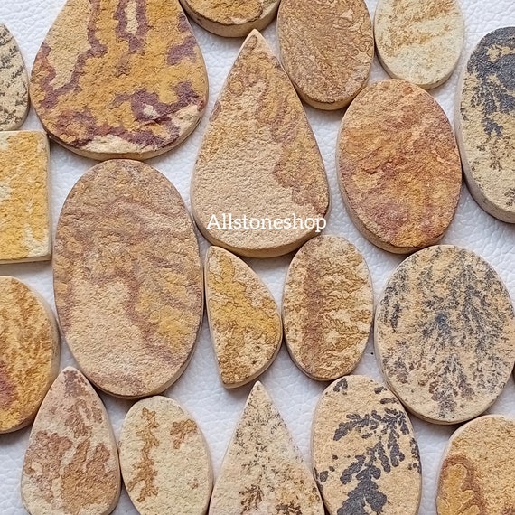 AAA Psilomelane Dendrite Cabochons, Mix Lot, Designer Jewelry Stone