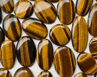 Tiger Eye - Tiger Eye Lot - AAA Tiger Eye - Gemstone Cabochon - Tiger Eye Cabochon - Tiger Eye Cab - Wholesale Lot - Tiger Eye Pendant Stone