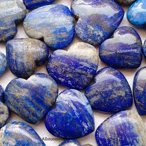 Lapis Lazuli, Lapis Lazuli Heart, Natural Lapis Lazuli, AAA Lapis Lazuli, Blue Lapis Lazuli, Top Quality, Heart Shape, Lapis Lazuli Cabs
