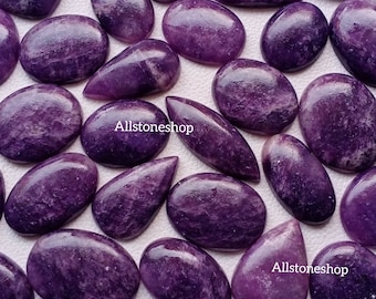 Natural Lepidolite Gemstone Cabochon Lot