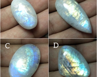 Flashy Moonstone, Rare Moonstone, Moonstone Gems, Moonstone Jewelry, Rainbow Moonstone. White Rainbow