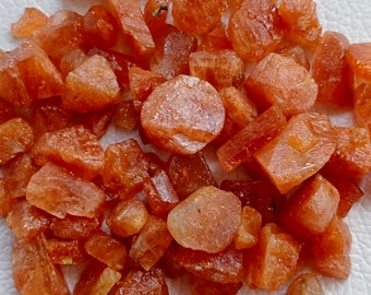 AAA Grade Natural Sunstone Rough, Raw Gemstone Crystals