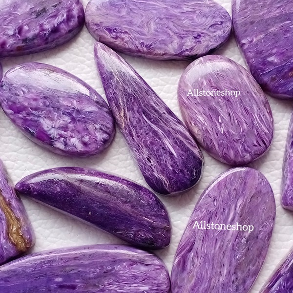 Charoite Lot, Natural Charoite, Charoite Bulk, AAA Charoite, Charoite, Charoite Cabochon, Charoite Gemstone, Designer Charoite, Jewelry