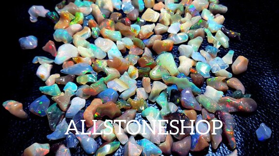 Ethiopian Opal Raw Chips, Natural Opal Stone