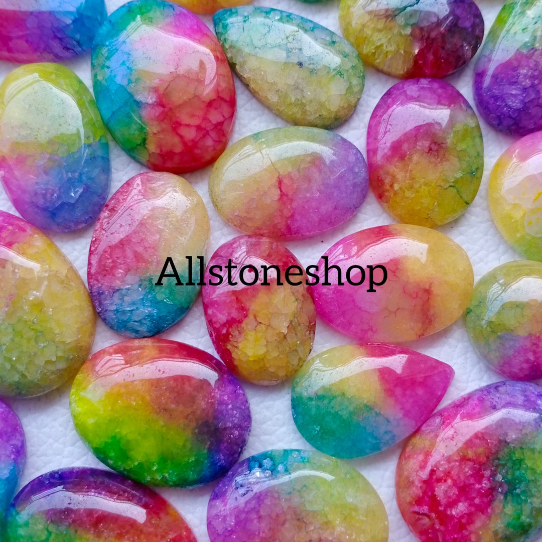 Colorful Solar Quartz Cabochon Lot, Mix Shape/size - Etsy
