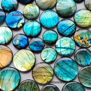 Round Labradorite - Bulk Labradorite - Gemstone - Labradorite Stone - Round Labradorite - Bulk Cab - Wholesale Lot - Multifire Labradorite
