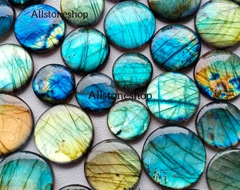 Round Labradorite - Bulk Labradorite - Gemstone - Labradorite Stone - Round Labradorite - Bulk Cab - Wholesale Lot - Multifire Labradorite