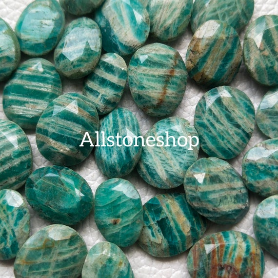 Natural Amazonite, AAA Amazonite, Amazonite Stone, Checker Cut Amazonite, Amazonite Cabochon