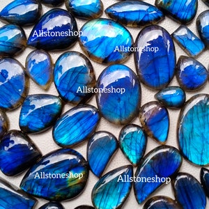 Labradorite - Wholesale Lot - Labradorite Bulk - Wholesale Price - AA Labradorite - Blue Flashy - Mix Shapes - Natural Gemstone -Gems Supply