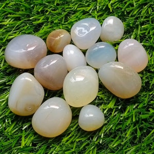 Chalcedony stone - tumbled stones - healing crystals and stones - Chalcedony crystal - Chalcedony polishedstone tumbled - Natural Chalcedony