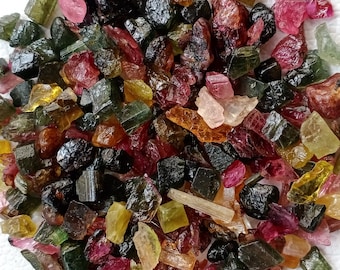 Natural Tourmaline Rough for Jewelry Making, Raw Gemstone Lot