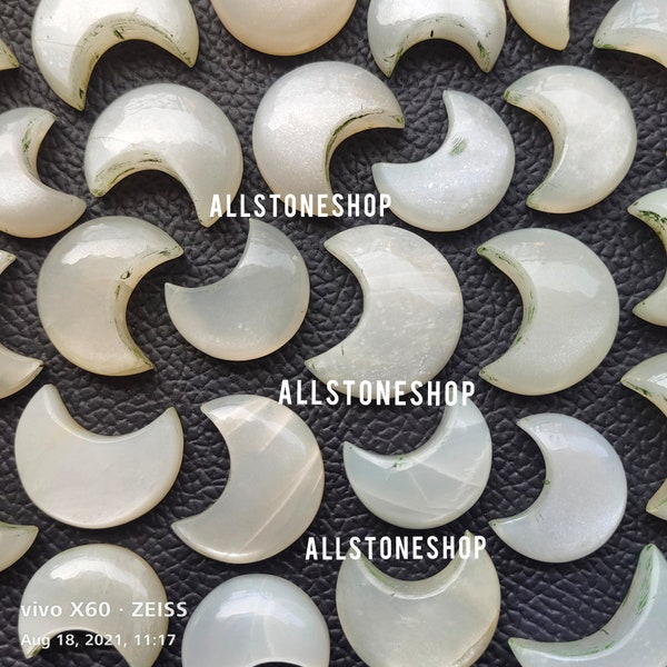 Moonstone, Natural Moonstone, Moon Shape, Moonstone Moons, Moonstone Cabochon, Moonstone Jewelry, Unique Moonstone, AAA Moonstone