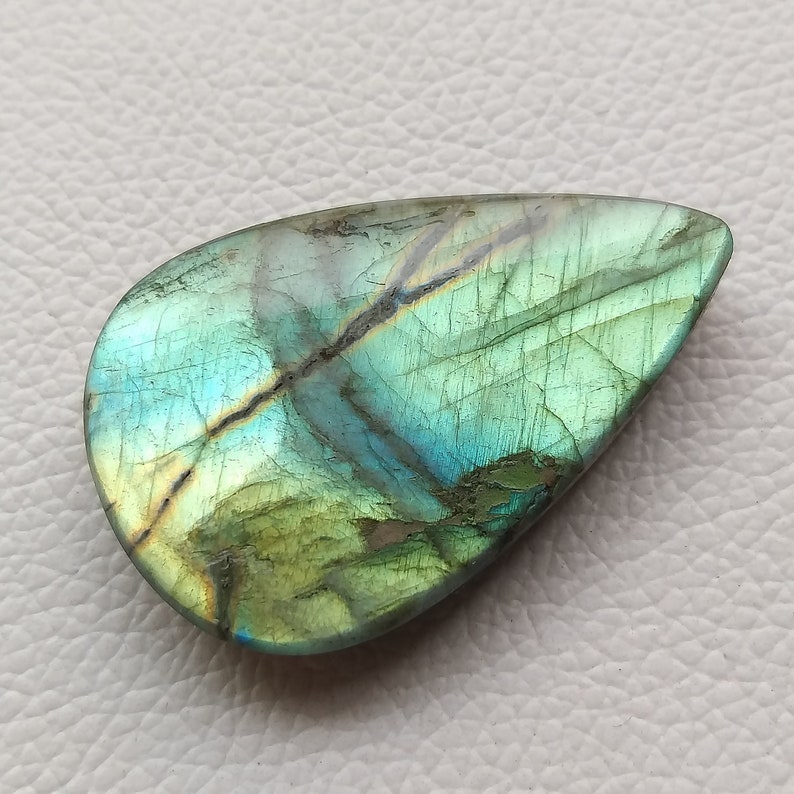 Natural Gemstone Labradorite Cabochon Stone Handmade Gemstone 50x33x8 mm Multi Labradorite Jewelry Loose Gemstone Wholesale