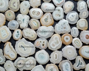 Natural Solar Quartz Gemstone – White Pendant Cabochon