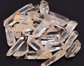 Healing Quartz Crystal Gemstone Lot, Designer Wirewrap Quartz