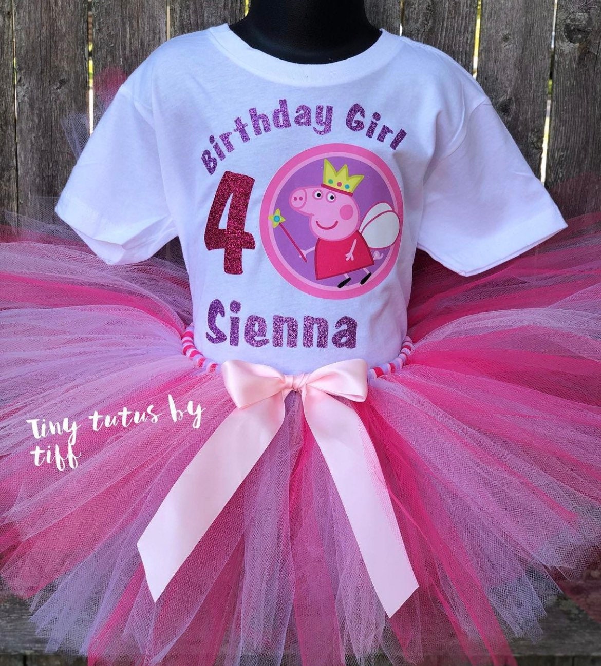 Peppa Pig Tutu Outfit....birthday Outfit...peppa Pig Birthday Outfit...peppa  Pig - Etsy