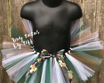 plus size camo tutu